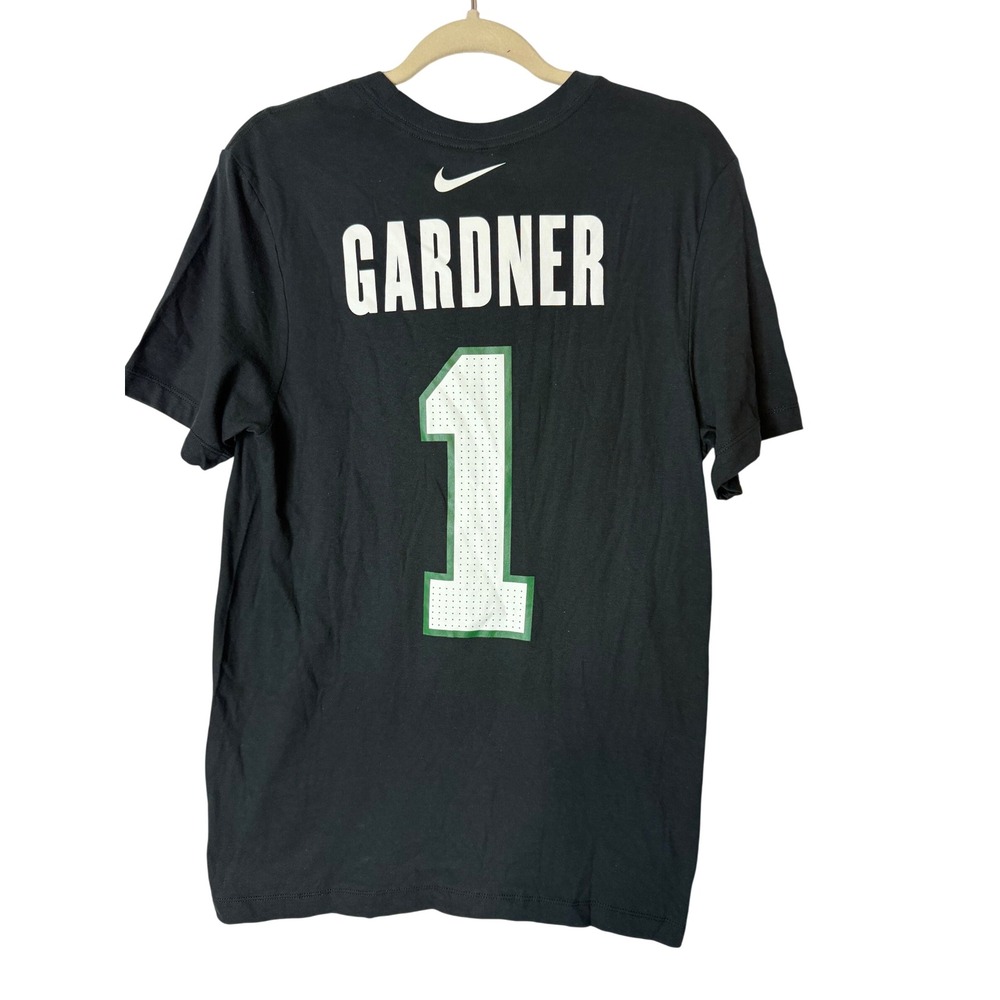 Nike T-Shirt New York Jets Sauce Gardner #1 Mens S Black NFL Cotton Football New